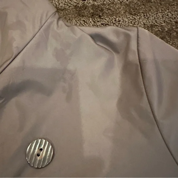 J. Jill Brown Wool Coat Tan Neutral Reversible Longline Jacket Light Size M - Picture 12 of 16